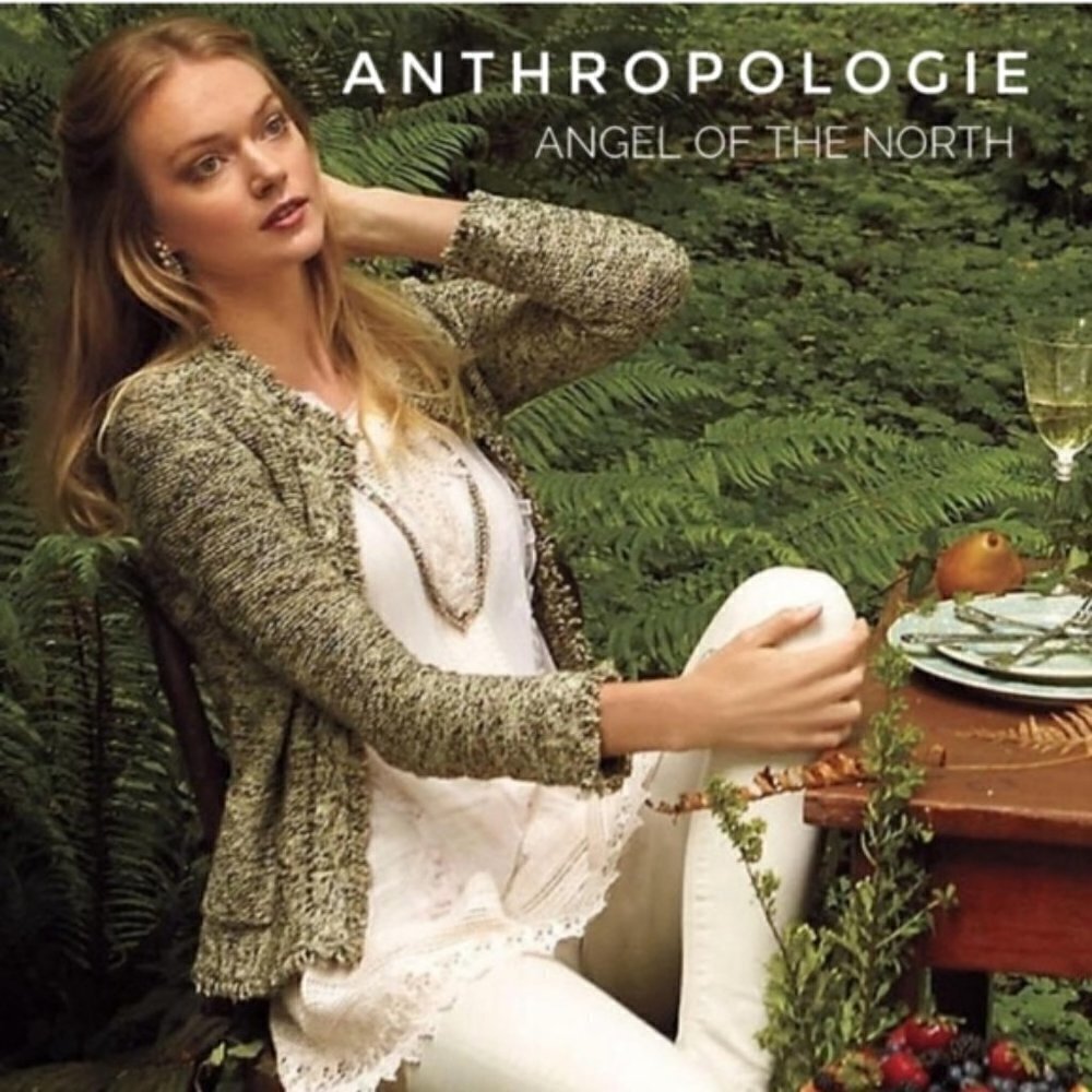 💕ANTHRO ANGEL OF THE NORTH💕 Fringed Cardigan (S)